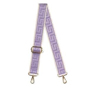 Purple Geometric Crossbody Bag Strap